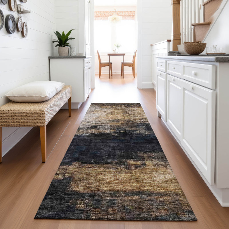 Premium Machine Washable Jessie AMF1209 Abstract Rug, Runner 2'3" x 7'6"