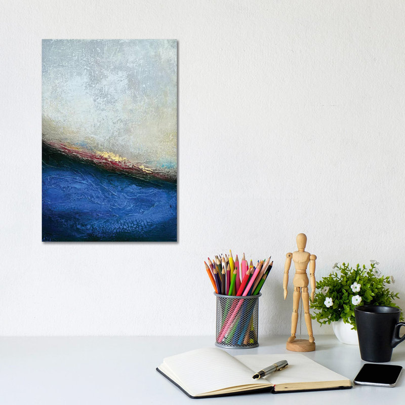 Slate Wave - Print on Canvas, Wrapped Canvas, 20.32 cm H x 30.48 cm W