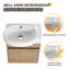 Ensemble de meuble-lavabo simple mural 16 po Romolo, meuble-lavabo flottant avec lavabo en céramique, 1 porte-1913021735