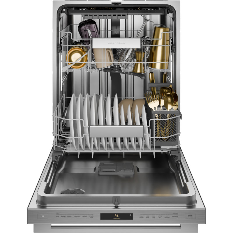 Monogram 24" Premium Fully Integrated Dishwasher - Stainless Steel, Statement