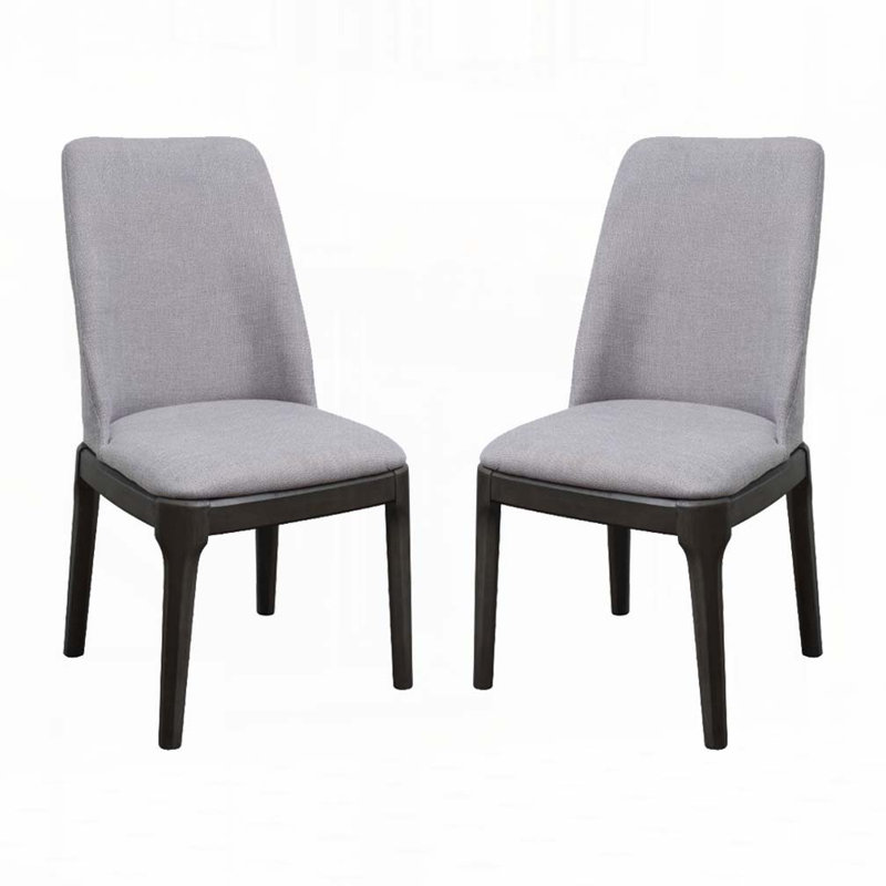 Chaises de salle à manger rembourrées en lin