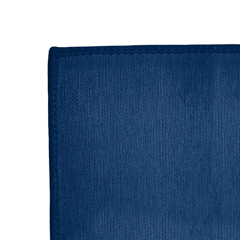 Tapis à rayures bleu marine/doré, Rectangle 5 pi x 7 pi