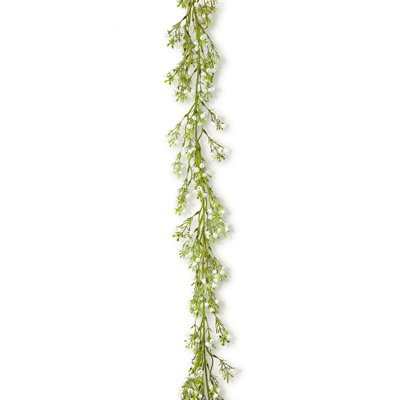 78 in. Artificial Baby's Breath Gypsophila Leaf Garland