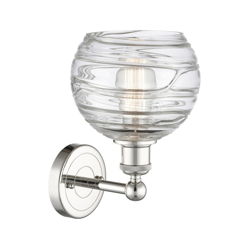 Essex Steel Armed Sconce, Polished Nickel
