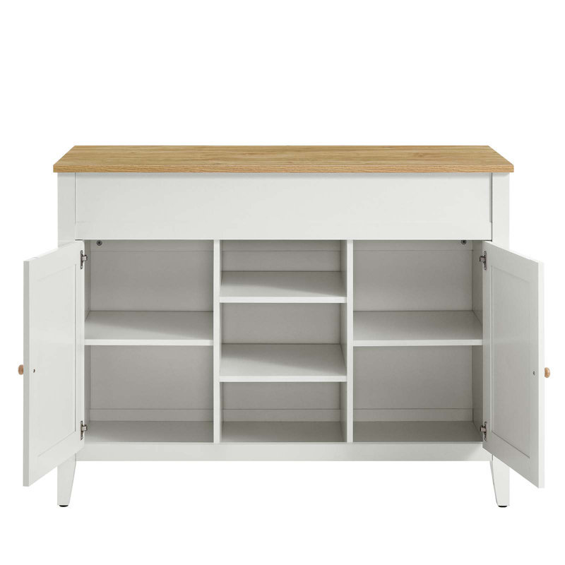 Garland Kitchen Island In Oak White