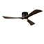 Ventilateur de plafond moderne en bois massif de 52 po à 3 pales avec télécommande et ensemble d'éclairage-744163585-744163584