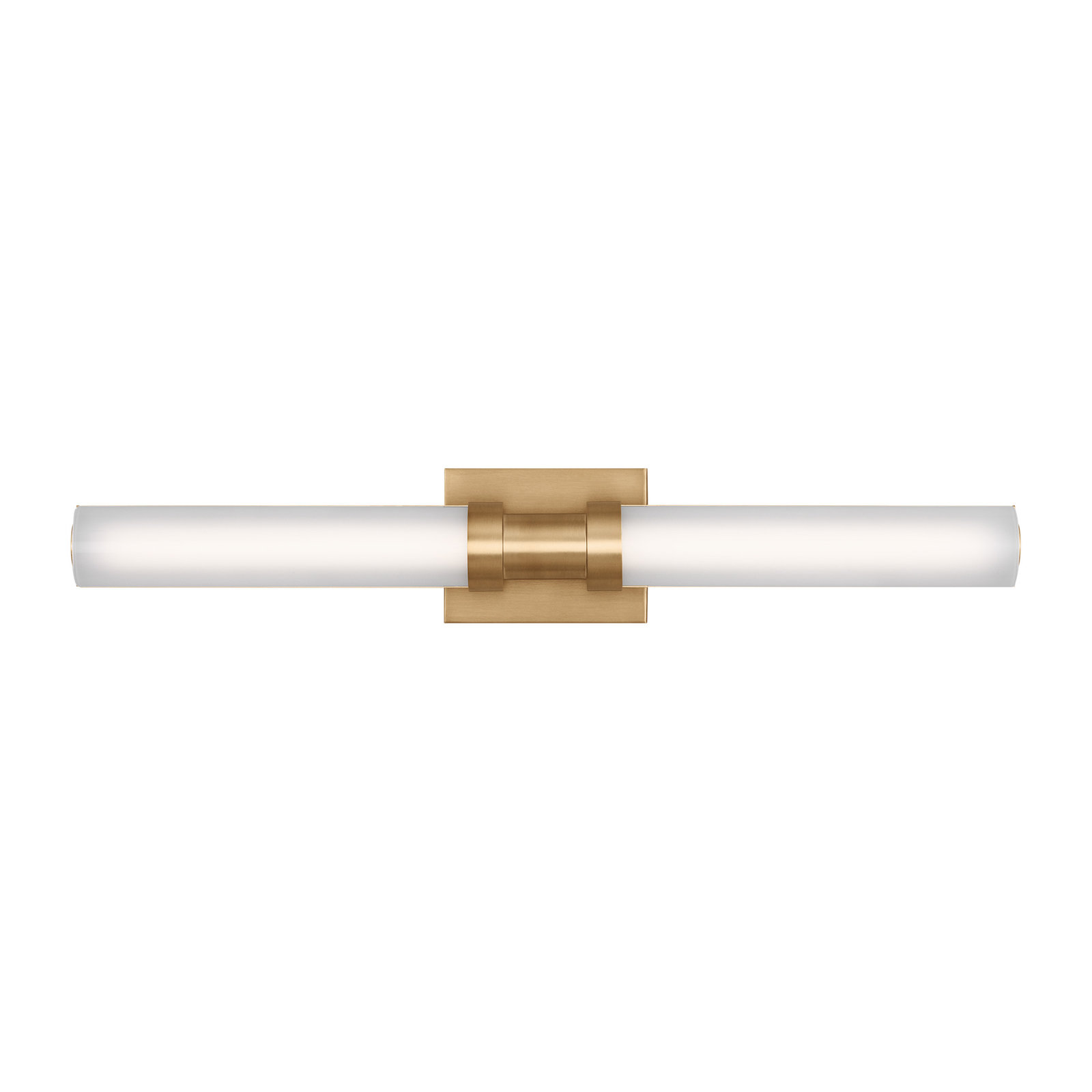 Kelan Single Light Dimmable LED Vanity Light, Satin Brass, 26.75"H x 4.75"W x 4.5"D, 20W