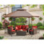 13 pi. L 11,5 pi. D Pavillon de jardin en acier