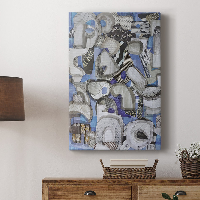 Port méditerranéen I - galerie Cavas sur mesure, H 18 po x l 12 po