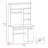 2-Drawer 7-Shelf Computer Desk With Hutch-1482611676