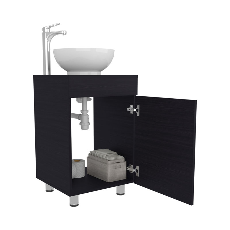 Everson Vanity Sink, Black, Bathroom