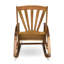 Chaise berçante inclinable en bois d'acacia résistant aux intempéries avec repose-pieds rétractable Sunview-1591316578