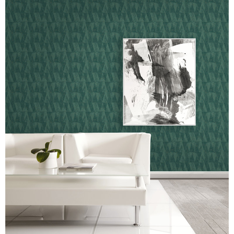 Rouleau de papier peint L 27 pi x l 27 po Cassundra, Vert