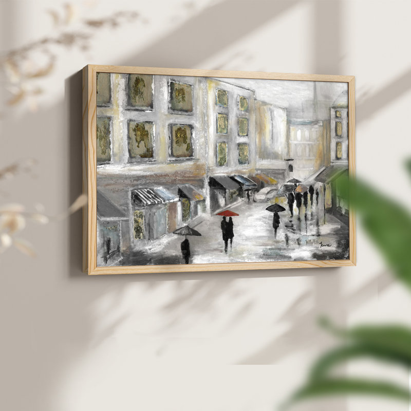 Marché du dimanche - Reproduction encadrée - Restickable, Naturel, H 16 po x l 20 po