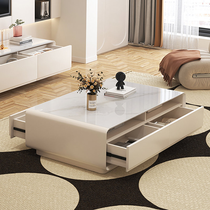 Table basse rectangulaire, H 15 po x L 51,2 po x l 27,6 po