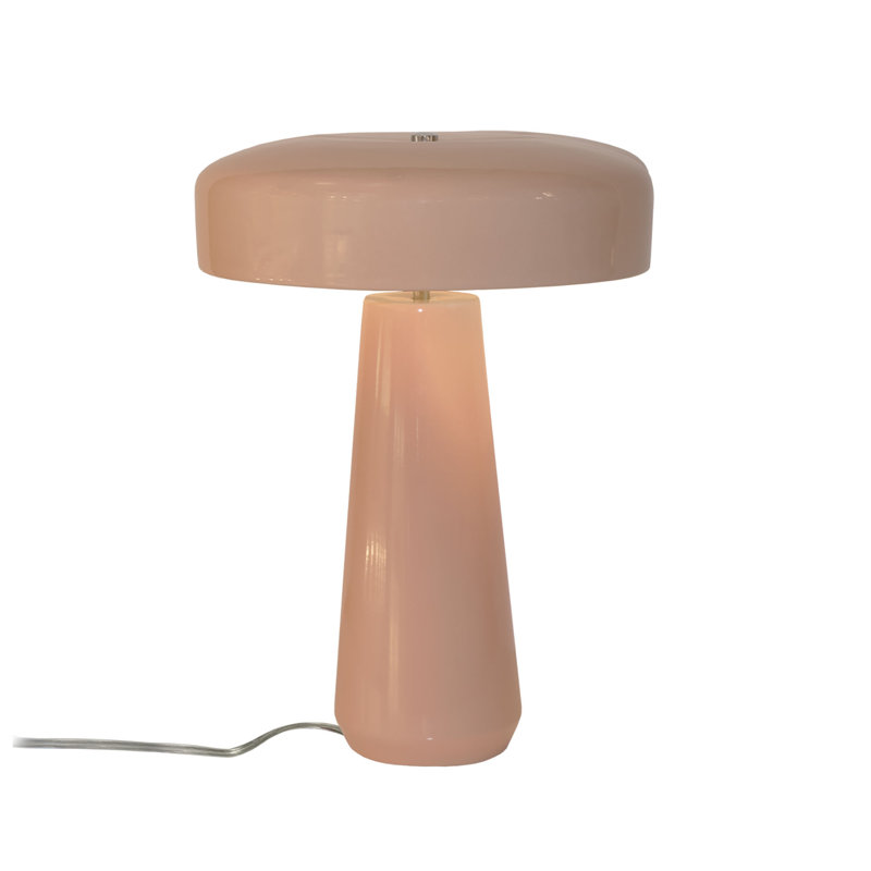 Lampe de table en céramique Percy, Rosé brillant
