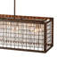 4-Light Kitchen Island Handcrafted Crystal Chandelier