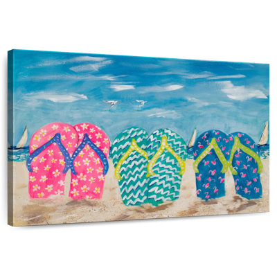 Gillard Flip Flops In The Sand