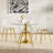 Clear Dining Chairs with Metal Legs for Kitchen and Dining Room-422406503-422406491