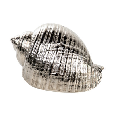 Rough Nickel Shell 22x16x12 Cm
