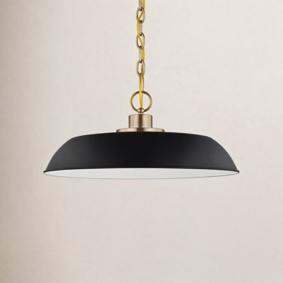 Eddy 1-Light Dimmable Steel Dome Pendant
