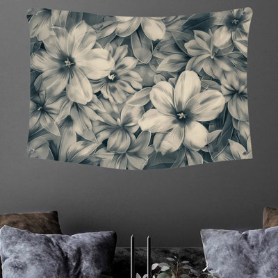 Tapisserie murale fleurs - décoration murale florale
