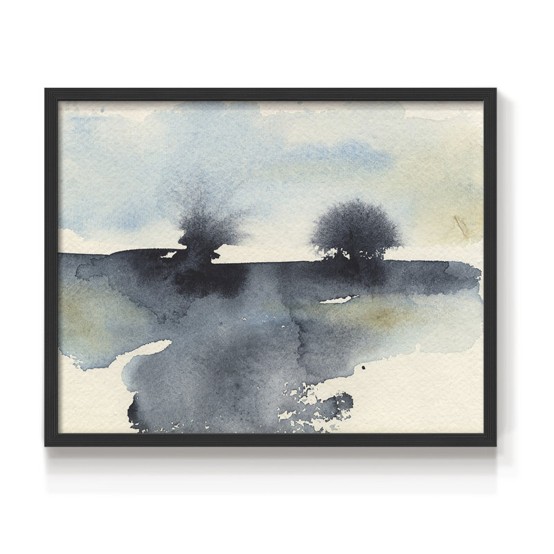 Upheval I - Reproduction encadrée - Restickable, H 11 po x l 14 po, Noir, noir, noir, noir