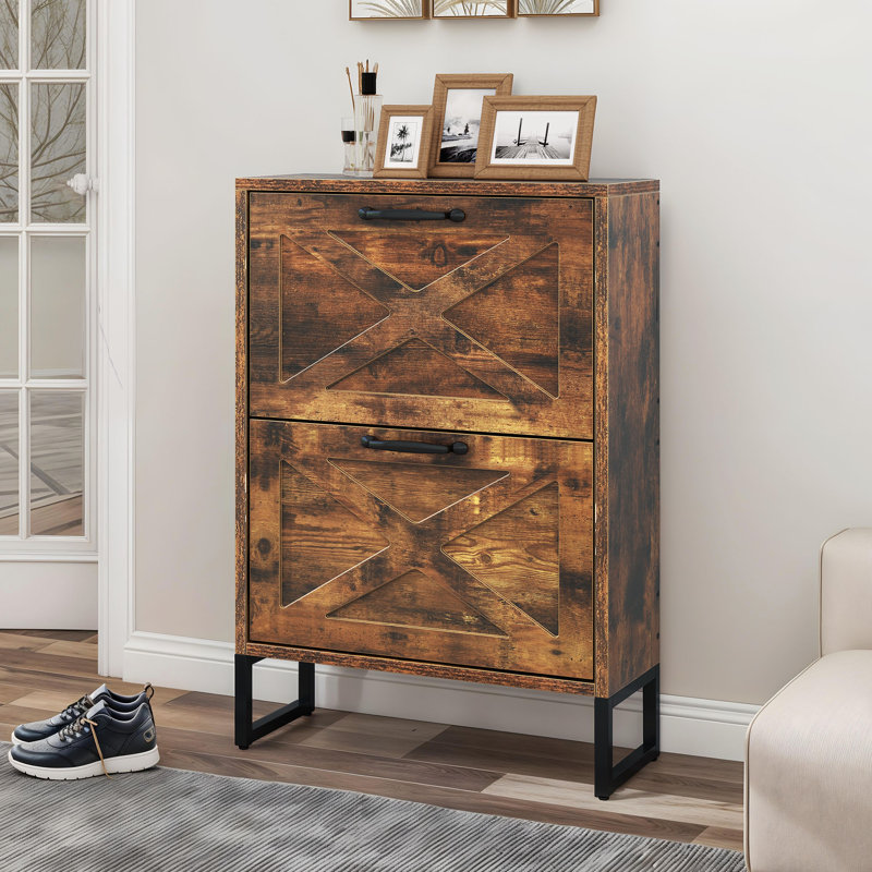 12 Pair Shoe Storage Cabinet for Entryway