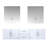 Geneva 72 in W x 22 in D Double Bath Vanity and 30 in LED Mirrors-1089384412