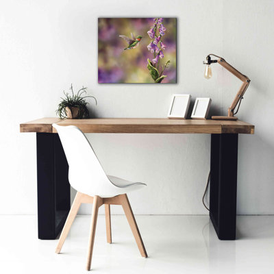 «Spring Hummingbird» par Sarah Davis, art mural sur toile