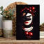 Dramatic Red Bauble Portrait Contemporary Wall Art Print 1 Piece Wrapped Canvas Wall Art-2012410182