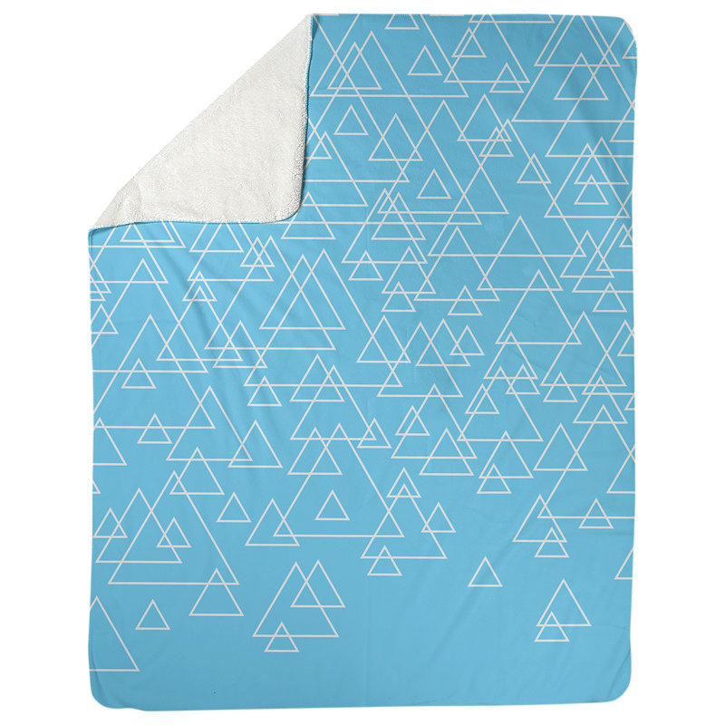 Couverture polaire Katelyn Elizabeth, L 62,5 po x L 82,5 po, Bleu