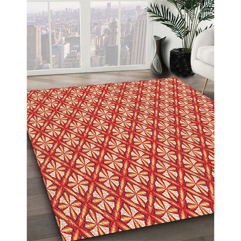 Geometric Indoor Rug, Round 8'