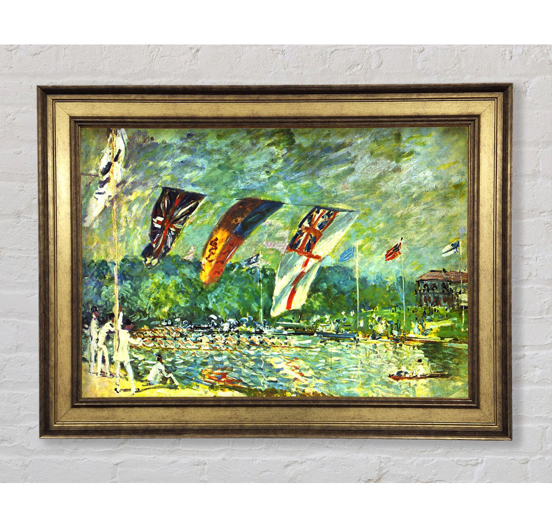 Sisley Regatta in Molesey - Einzelner Bilderrahmen Kunstdrucke