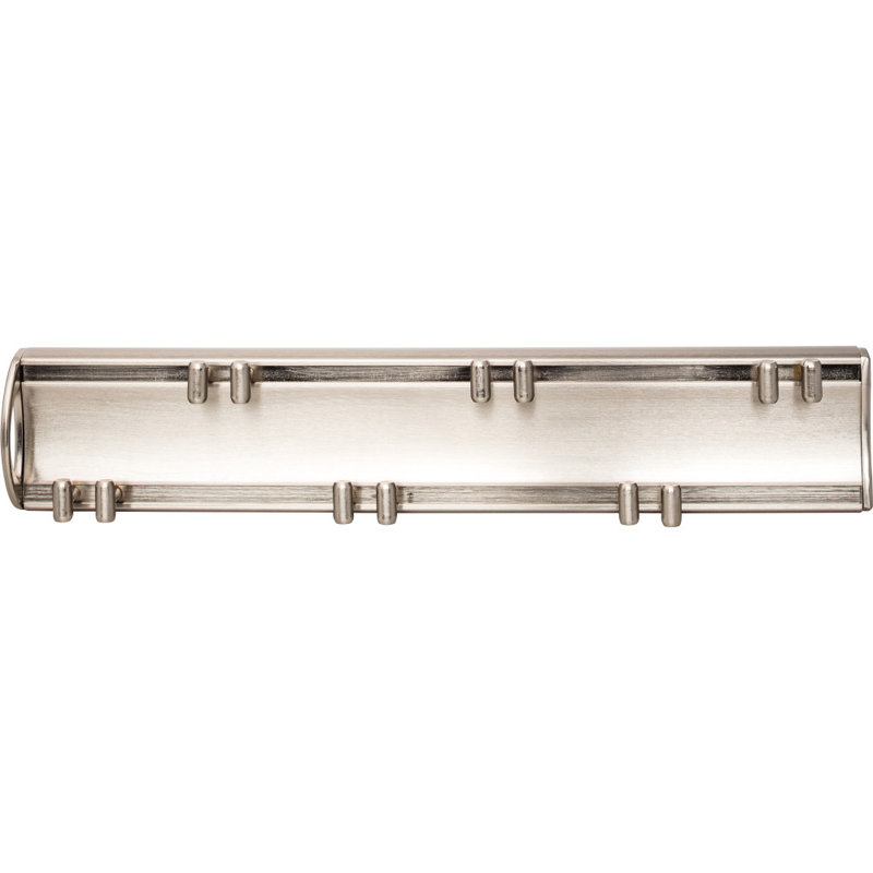 14" Belt Rack, Satin Nickel