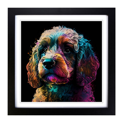 Cockapoo Graphic Art - Framed Print