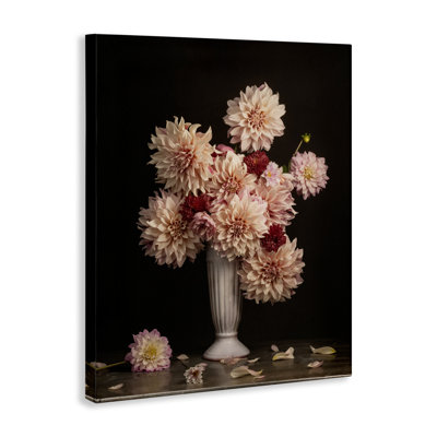 Dahlia Magic Bouquet Canvas Wall Art by Leah McLean