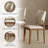 Mid-century Back Side Chair, Faux Leather Dining Chair with Solid Wood Legs, No Assembly Needed-312731110