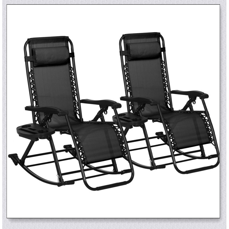 Tilliah Steel Outdoor Lounge Chair, Brown