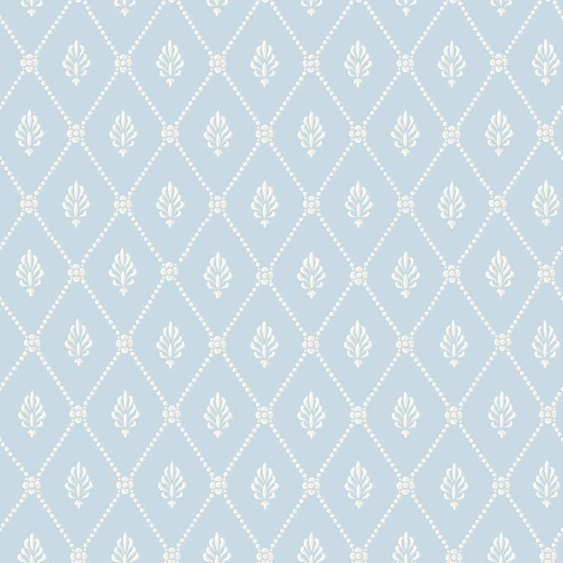 Anthology Alma Geometric Wallpaper Roll, Blue
