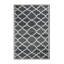 Tapis gris en treillis lavable à la machine-956720558