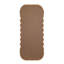 Miroir surdimensionné en bois 31,4 x 1,4 x 74 po avec cadre brun unique