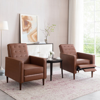 Faux Leather Recliner