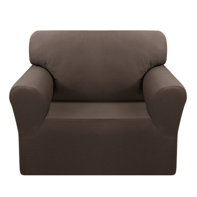 Jacquard Slipcover Box Cushion Armchair Slipcover