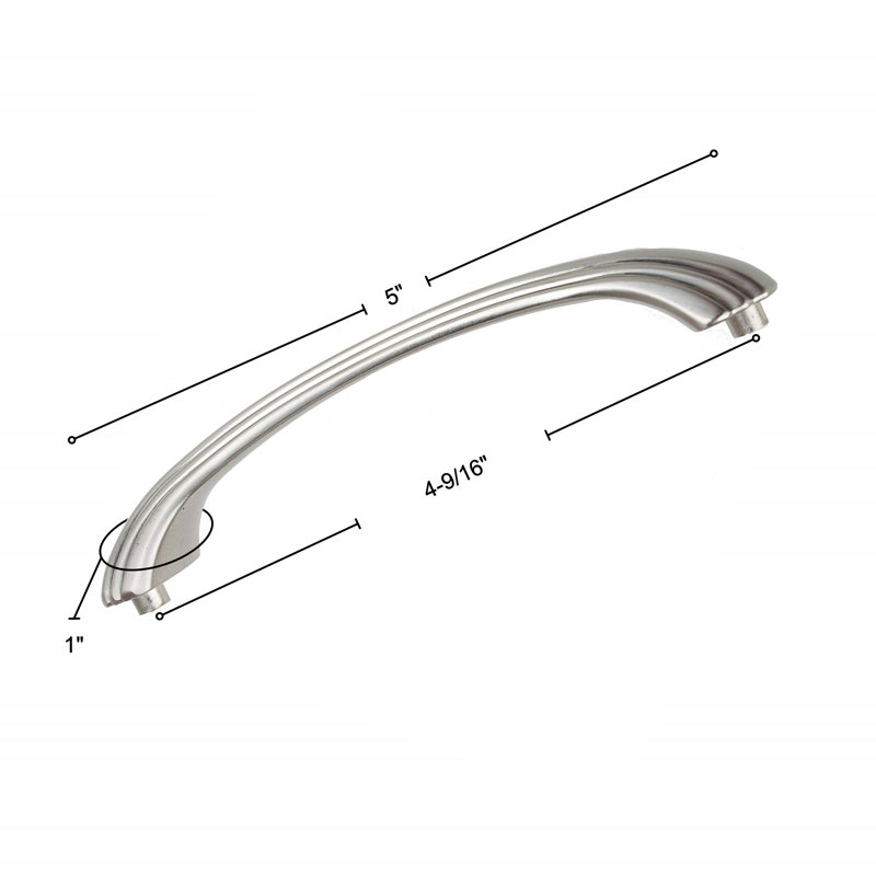Garland 4 9/16" Center Arch Pull Multipack, Satin Nickel, 10
