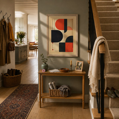 Red Forms Geometric - Print