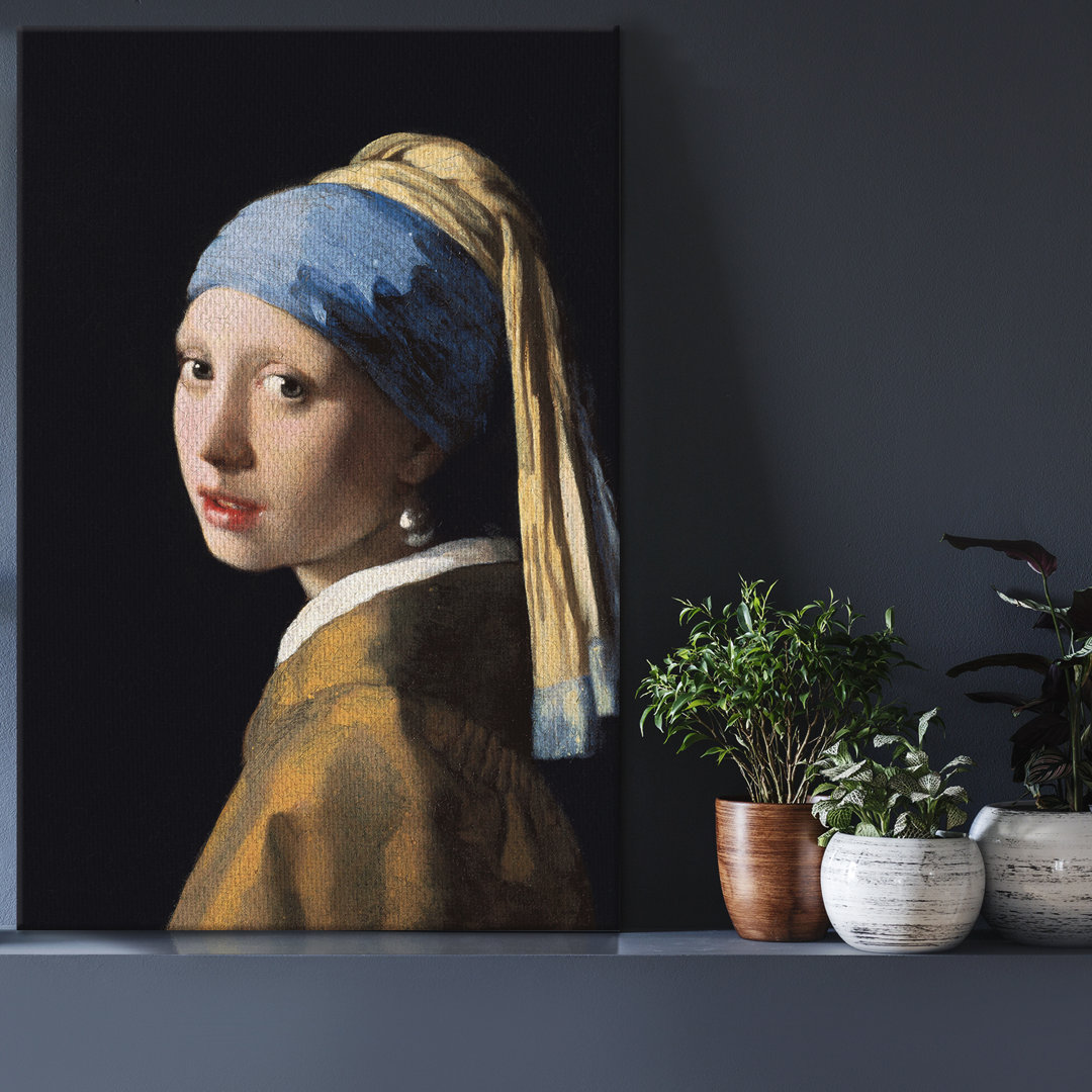 Leinwandbild Girl With A Pearl Earing von Jan Vermeer