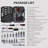 Tool Kit and Socket Wrench Set 216pcs - Basic Portable Manual Repair Tool Set for Home Use, Includes Case and Ratchet Wes and Wrenches, Suitable for Men and Women