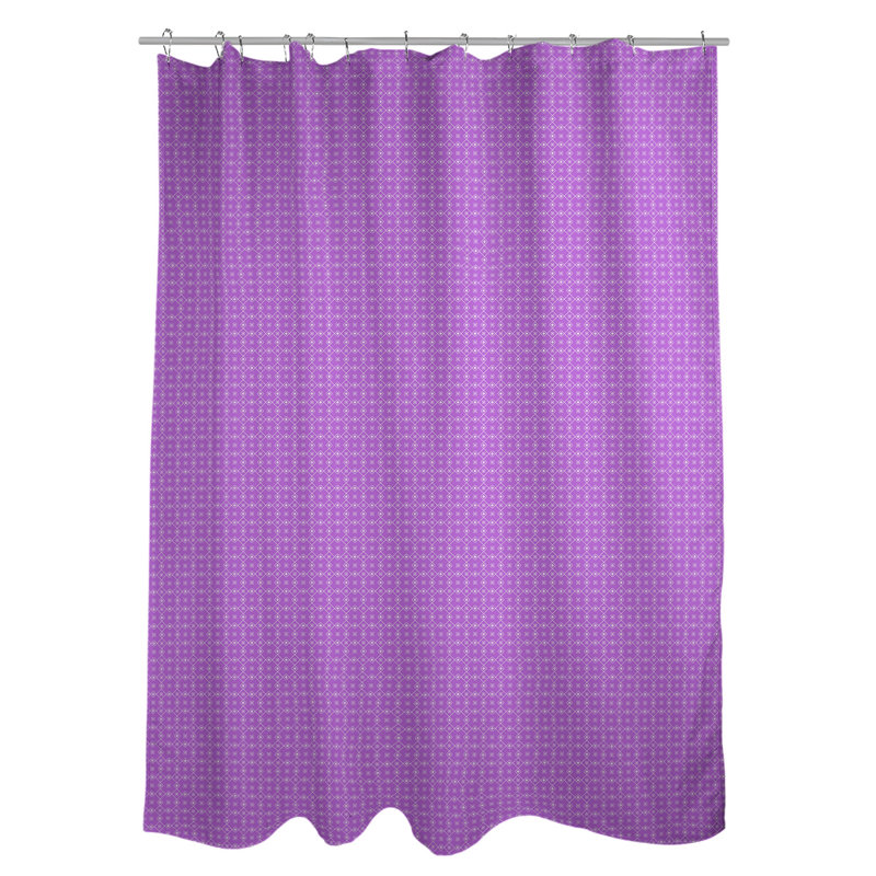 Rideau simple à deux napperons, Violet clair