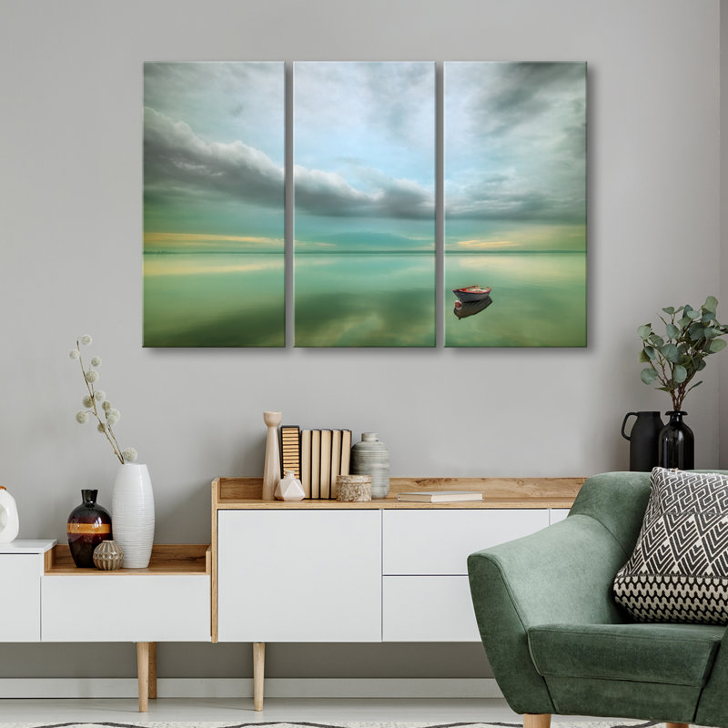 Calm - reproduction de photo à multiples images sur toile, H 24 po x l 36 po x P 1,5 po